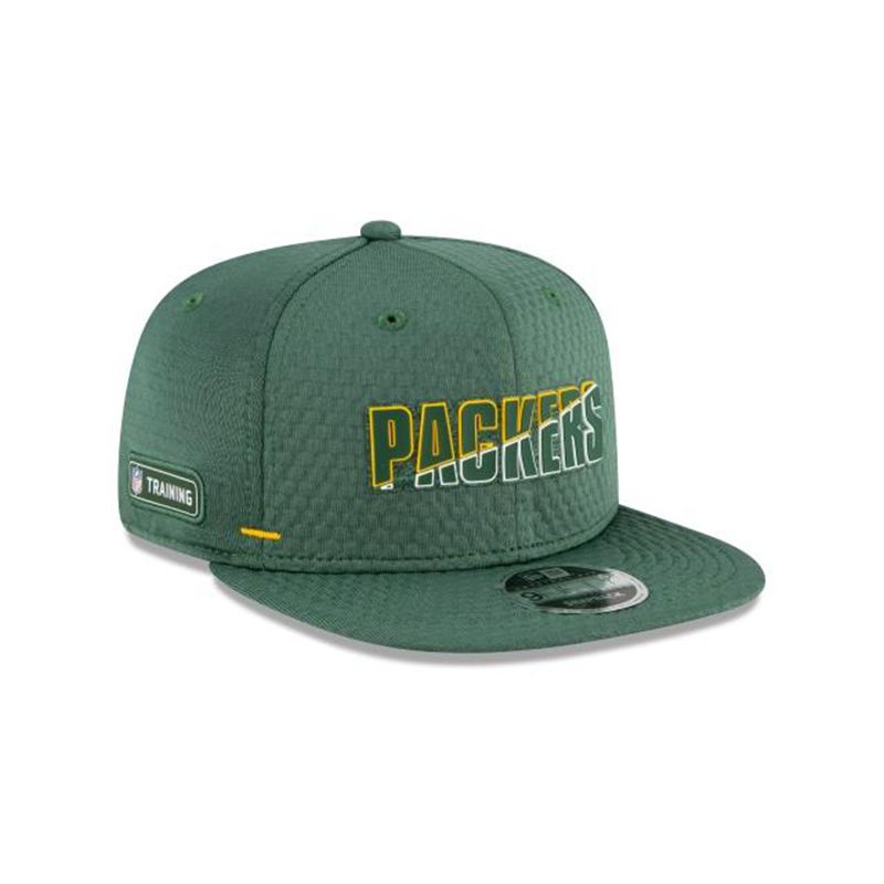 NFL Green Bay Packers Official Summer Sideline 9Fifty Snapback (JJH5620) - Green New Era Caps